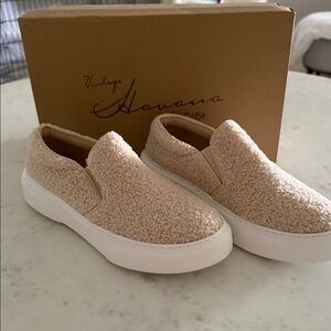 Vintage Havana Cream Slip-On Sneakers